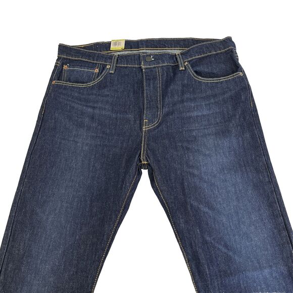 New Mens Levi’s 512 Slim Taper Dark Wash Jeans Size 38x32 Irregular NWT - Picture 3 of 8